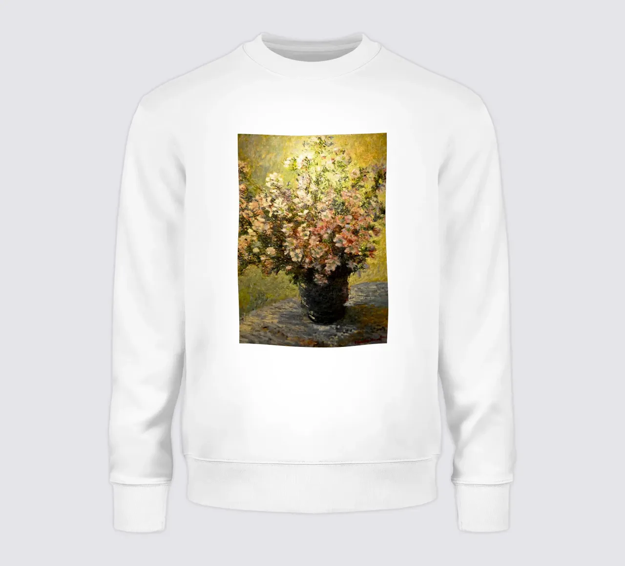 composizione floreale centrotavola claude monet felpa da belong shop