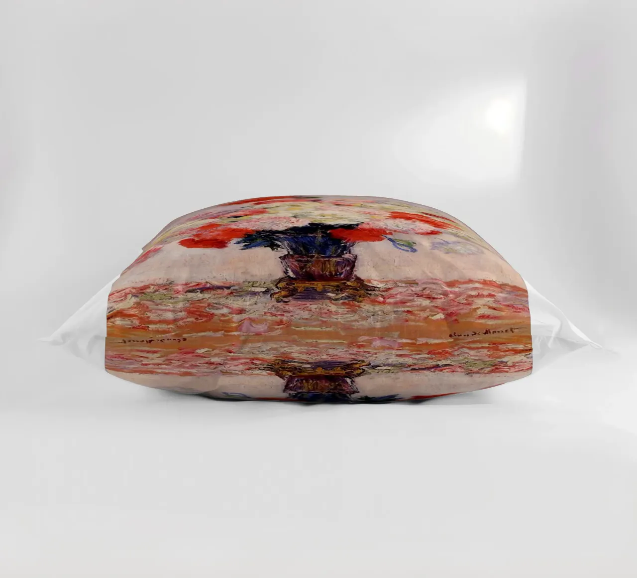 rode bloemen interieurdecor claude monet kussen van belong shop