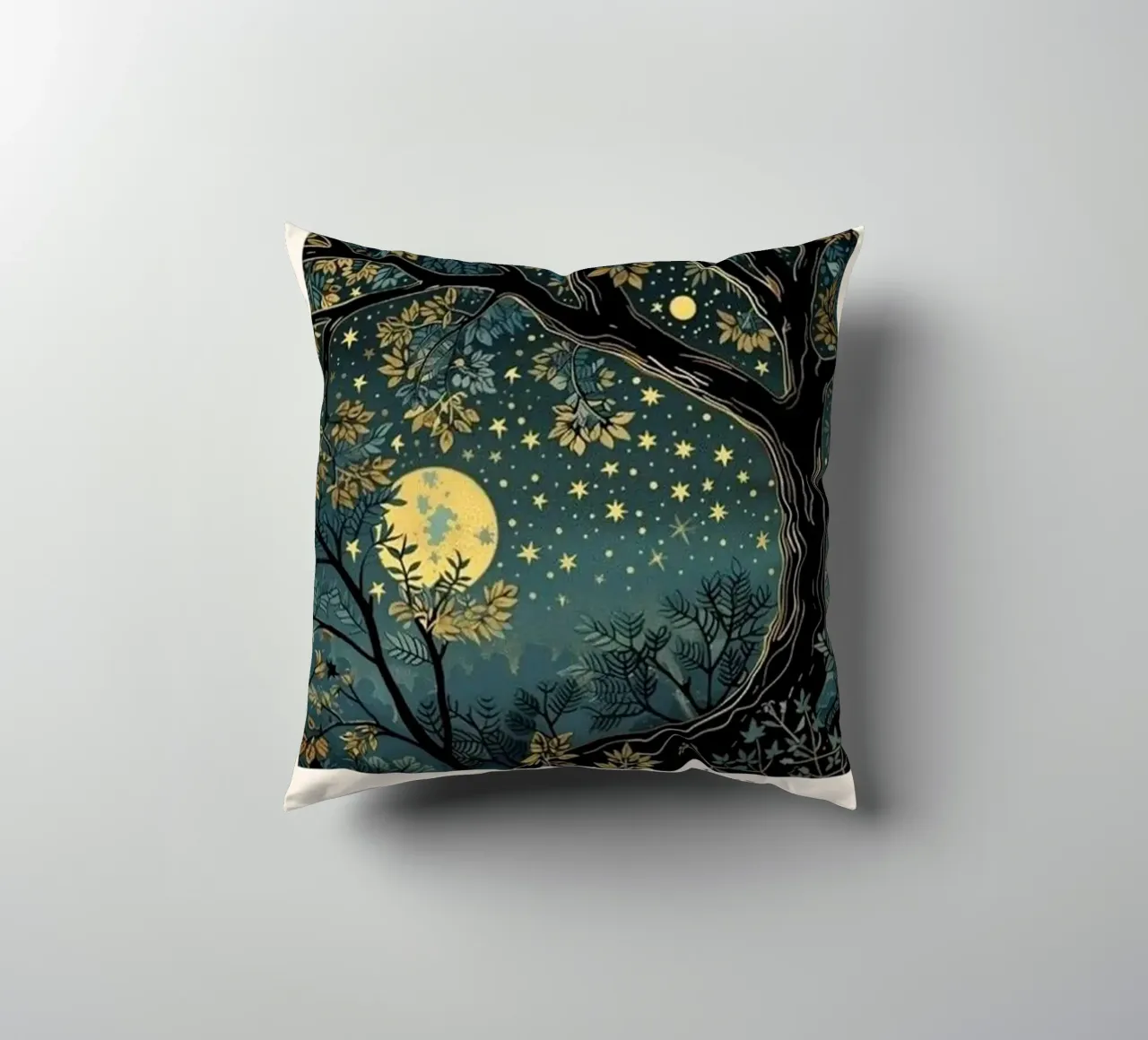 luna e stelle di notte william morris cuscino da komo store