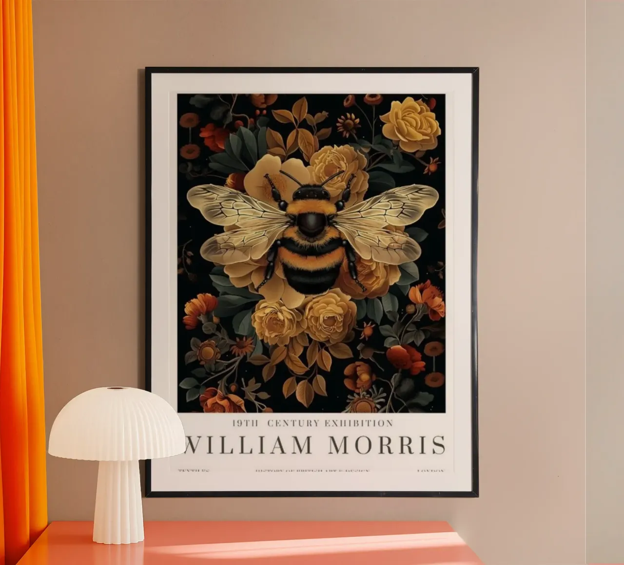 ape di william morris poster con telaio in alluminio da komo store