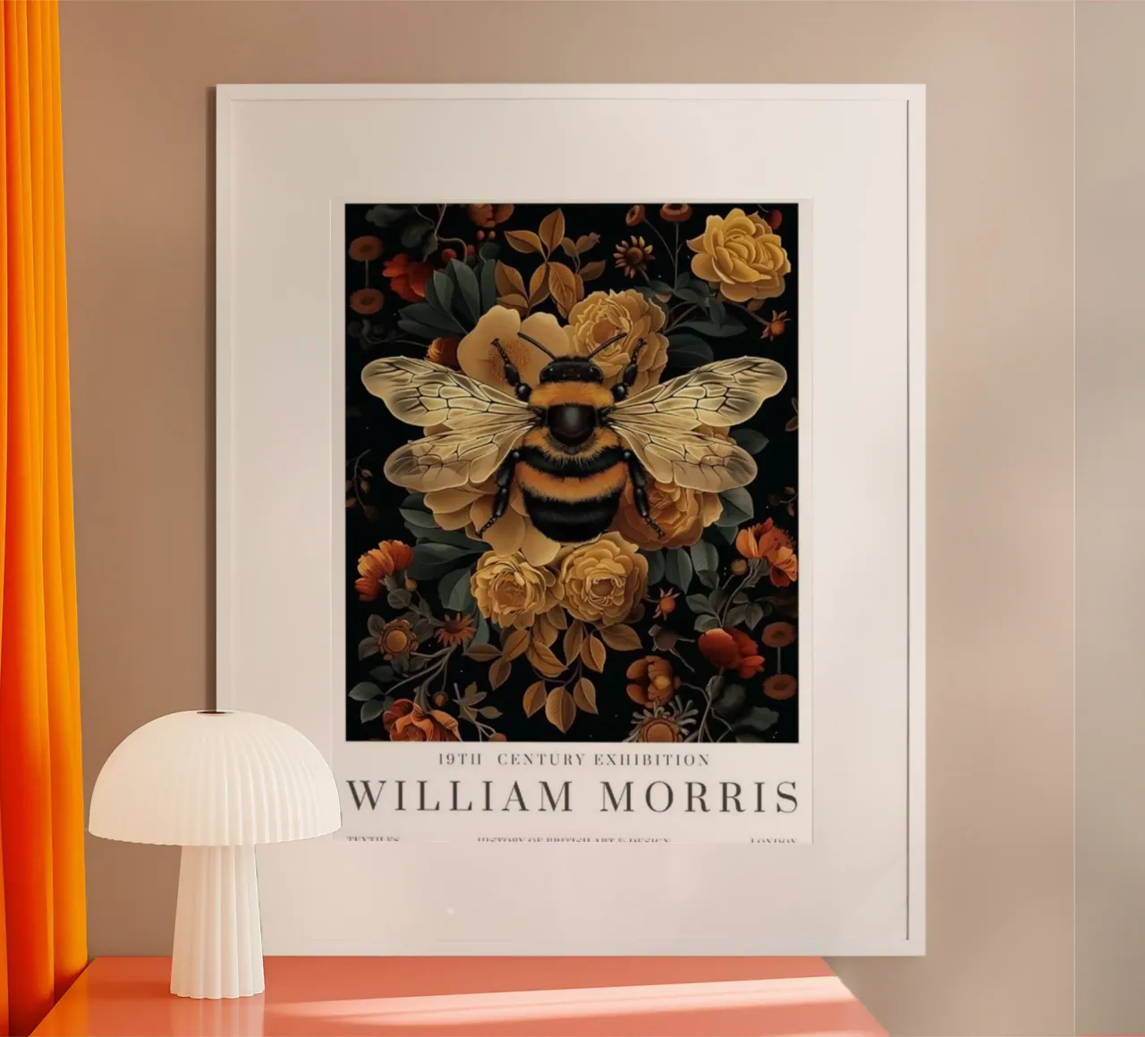 ape di william morris poster con telaio in alluminio da komo store