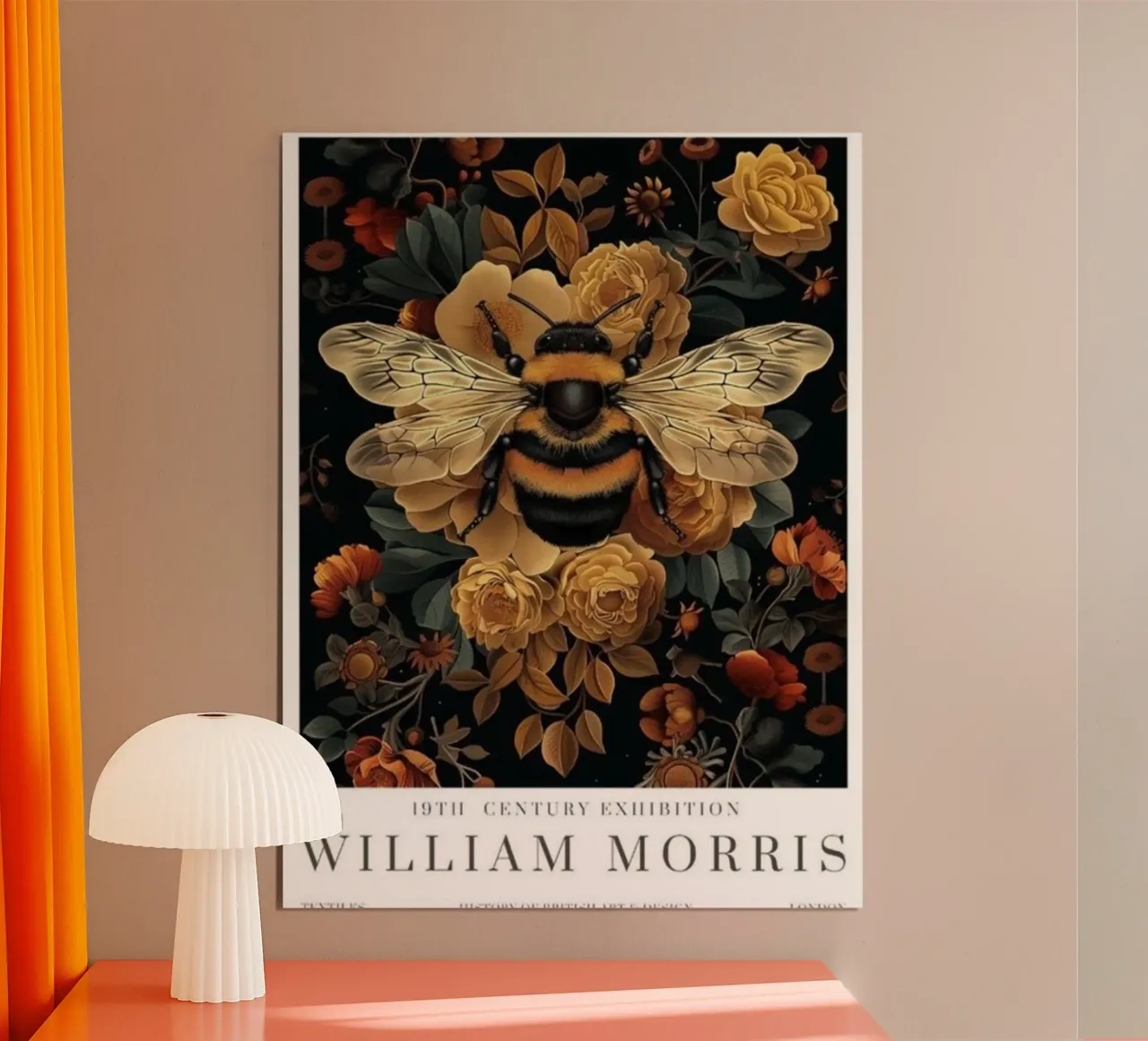 ape di william morris poster con telaio in alluminio da komo store
