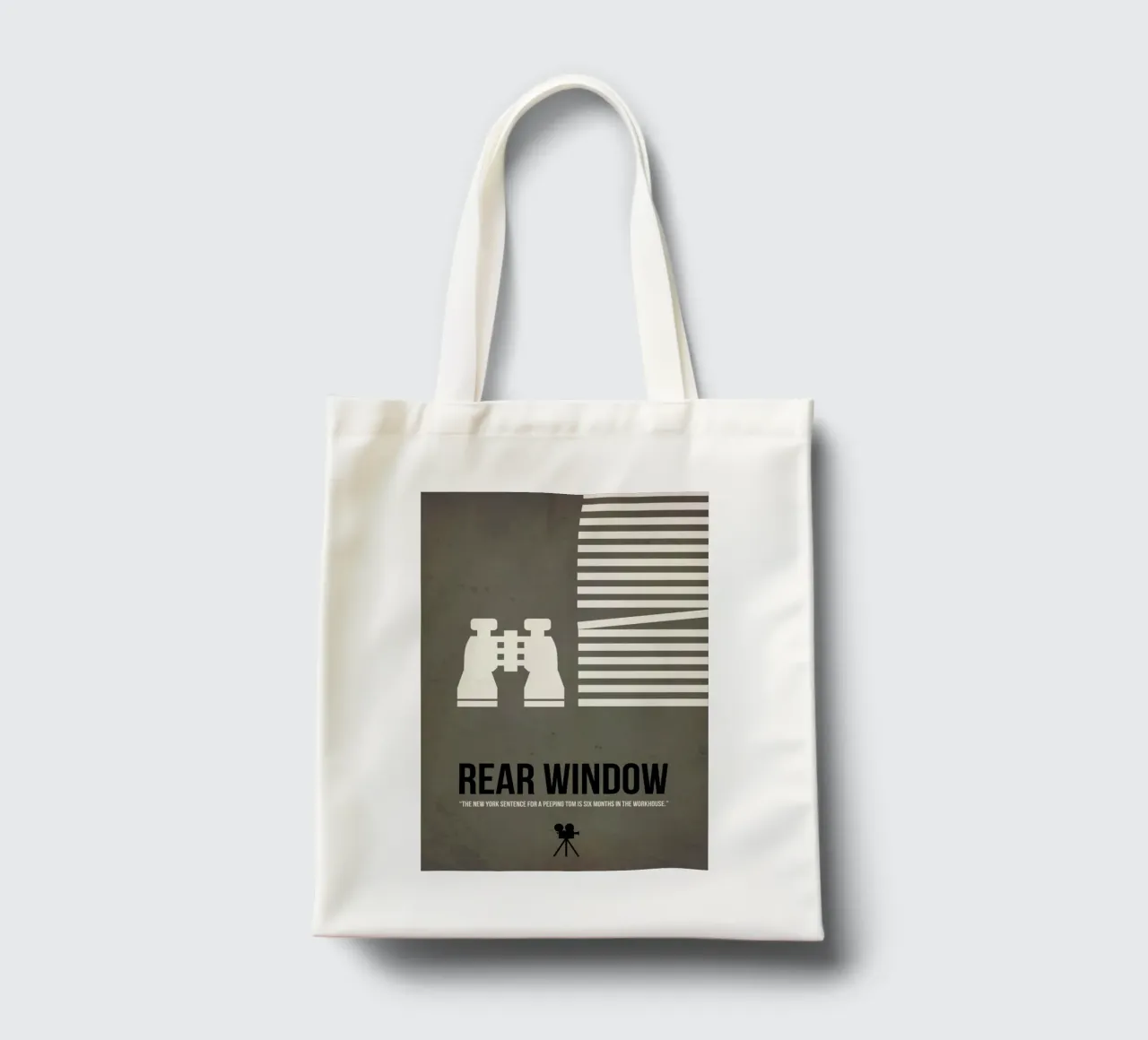 Rear Window borsa in juta da Naxart