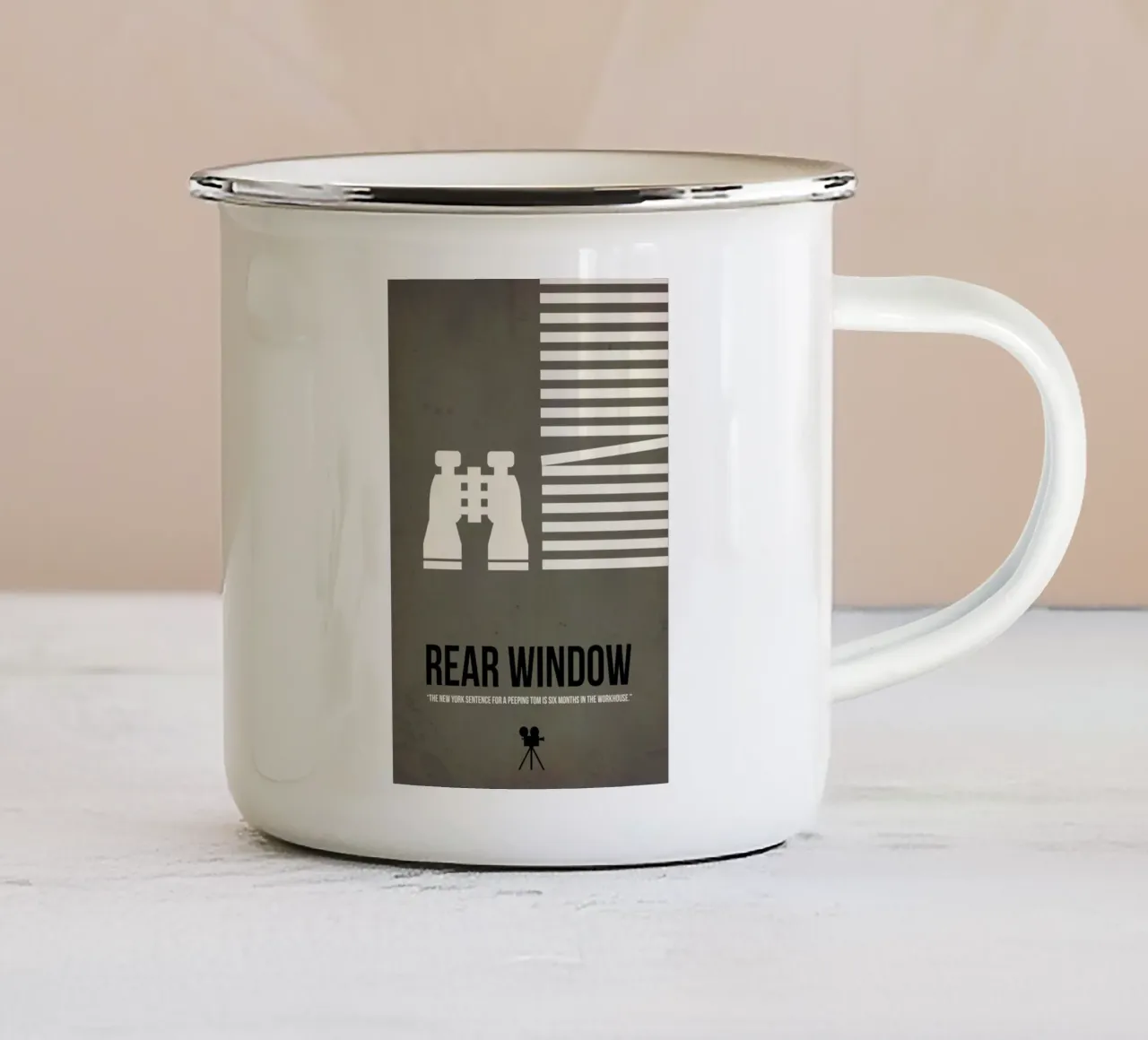 Rear Window tazza in smalto da Naxart