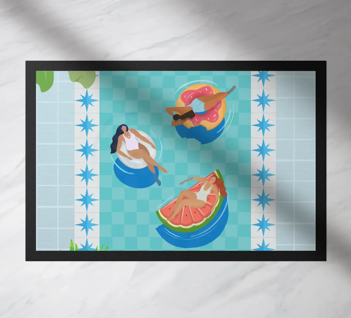 Pool Party deurmat van PetrArts