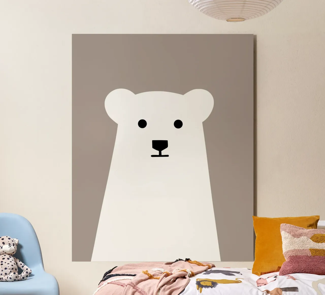 Animale della nursery - orso alluminio dibond da Little Dean