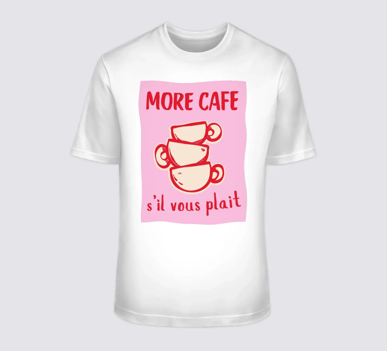 French Coffee Quote Print t-shirt by pdigitalprints