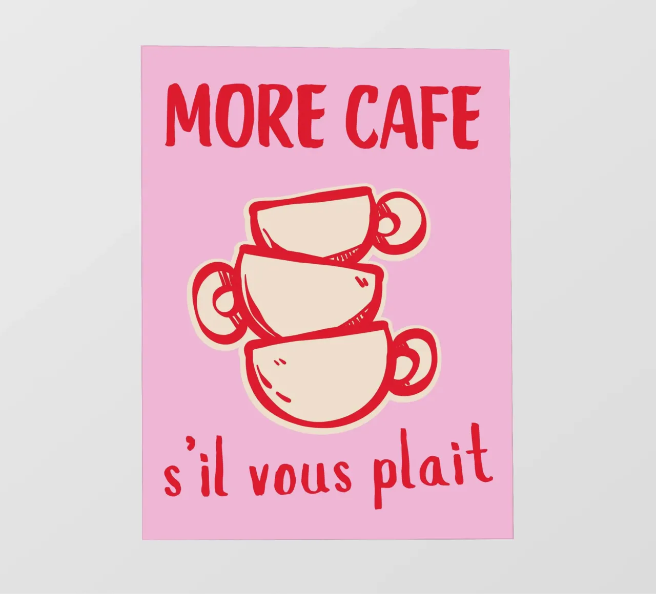 Stampa di citazioni sul caffè francese pellicola backlit da pdigitalprints