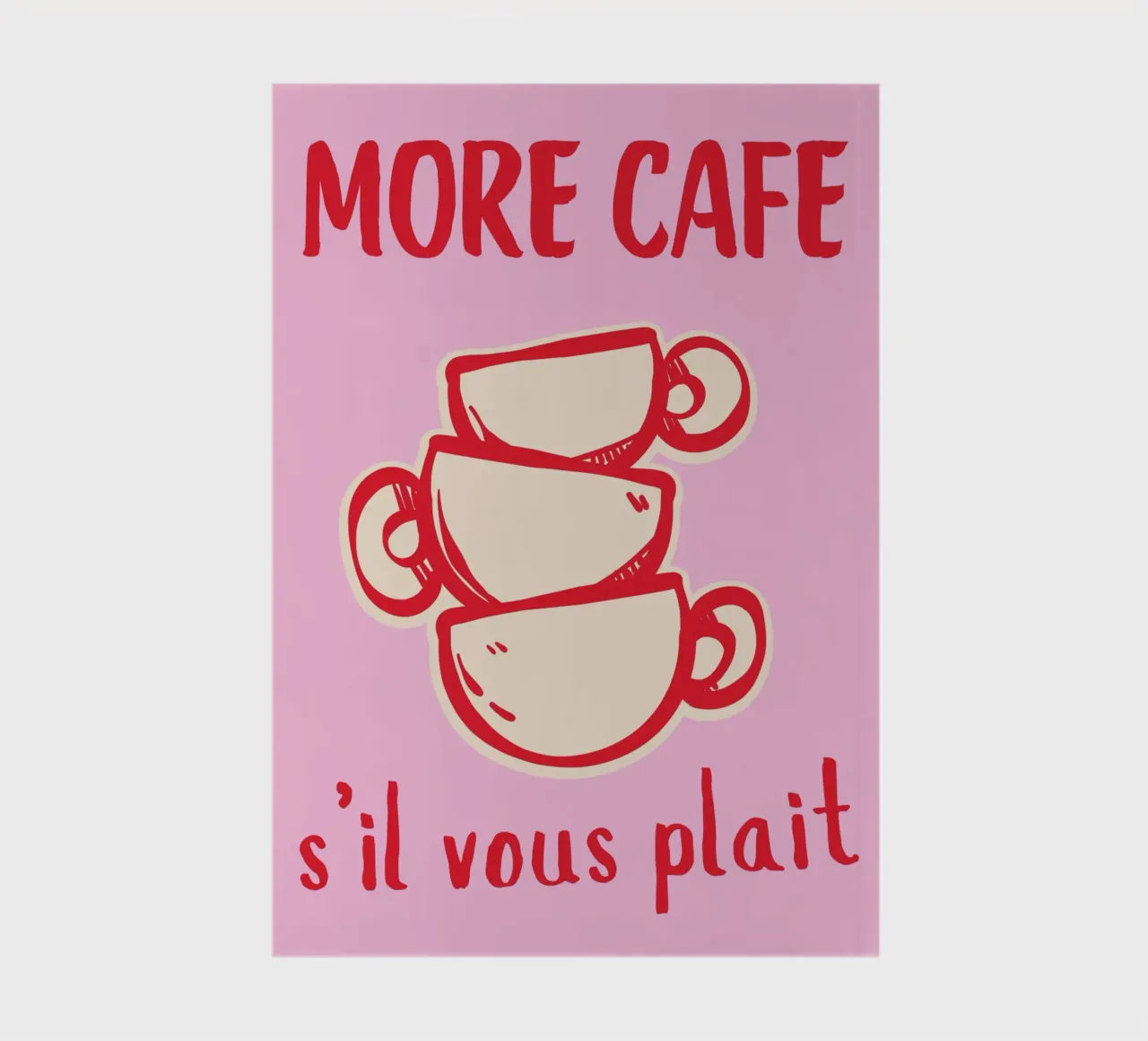 French Coffee Quote Print notebook by pdigitalprints
