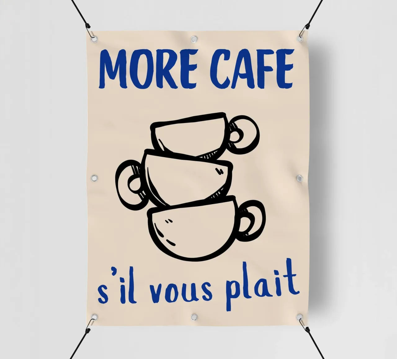 Altro Café S'il Vous Plaît telo in pvc da pdigitalprints