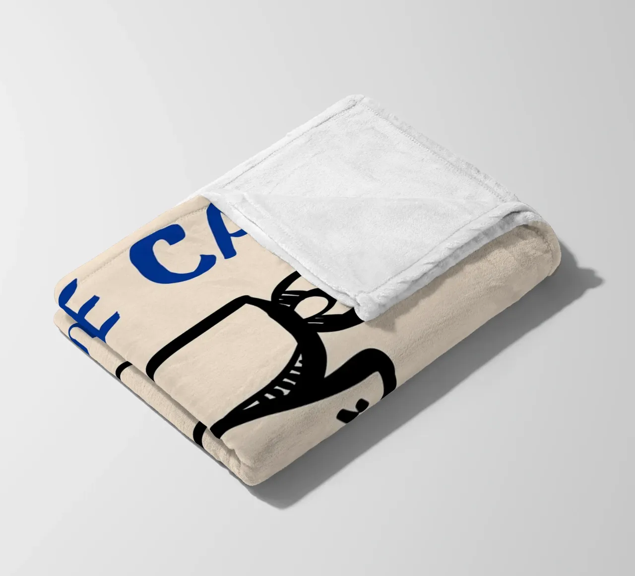 Altro Café S'il Vous Plaît coperta in pile da pdigitalprints
