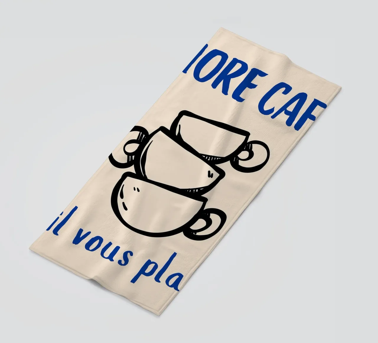 Altro Café S'il Vous Plaît telo mare da pdigitalprints