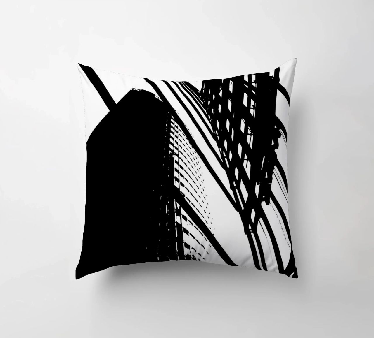 Concrete Geometry: Berlin from Below cuscino da Silhouetica