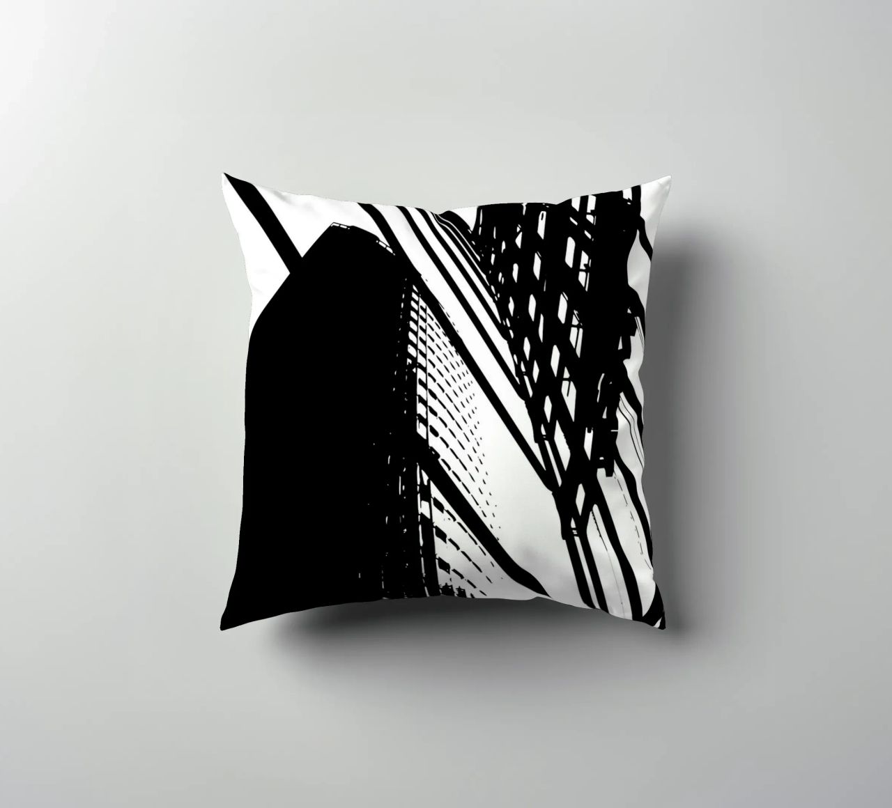 Concrete Geometry: Berlin from Below cuscino da Silhouetica