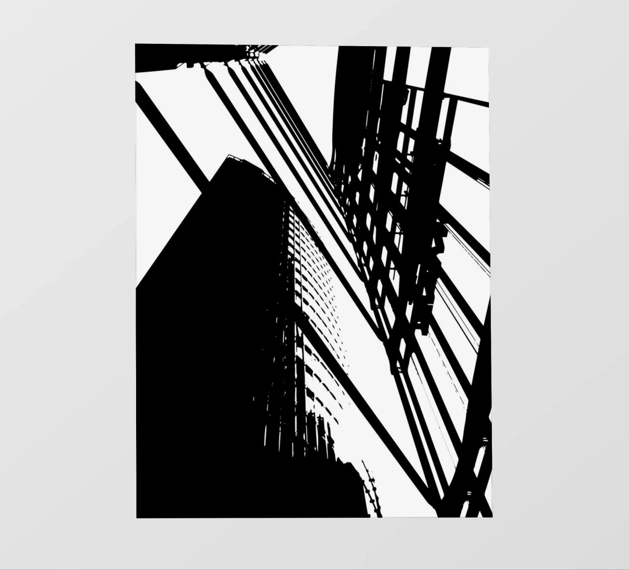 Concrete Geometry: Berlin from Below pellicola backlit da Silhouetica