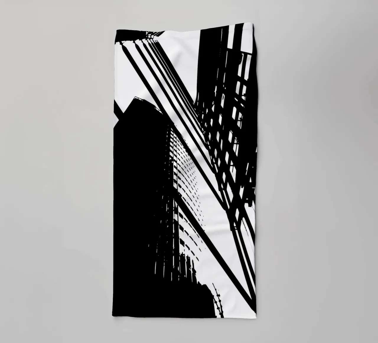 Concrete Geometry: Berlin from Below towel by Silhouetica