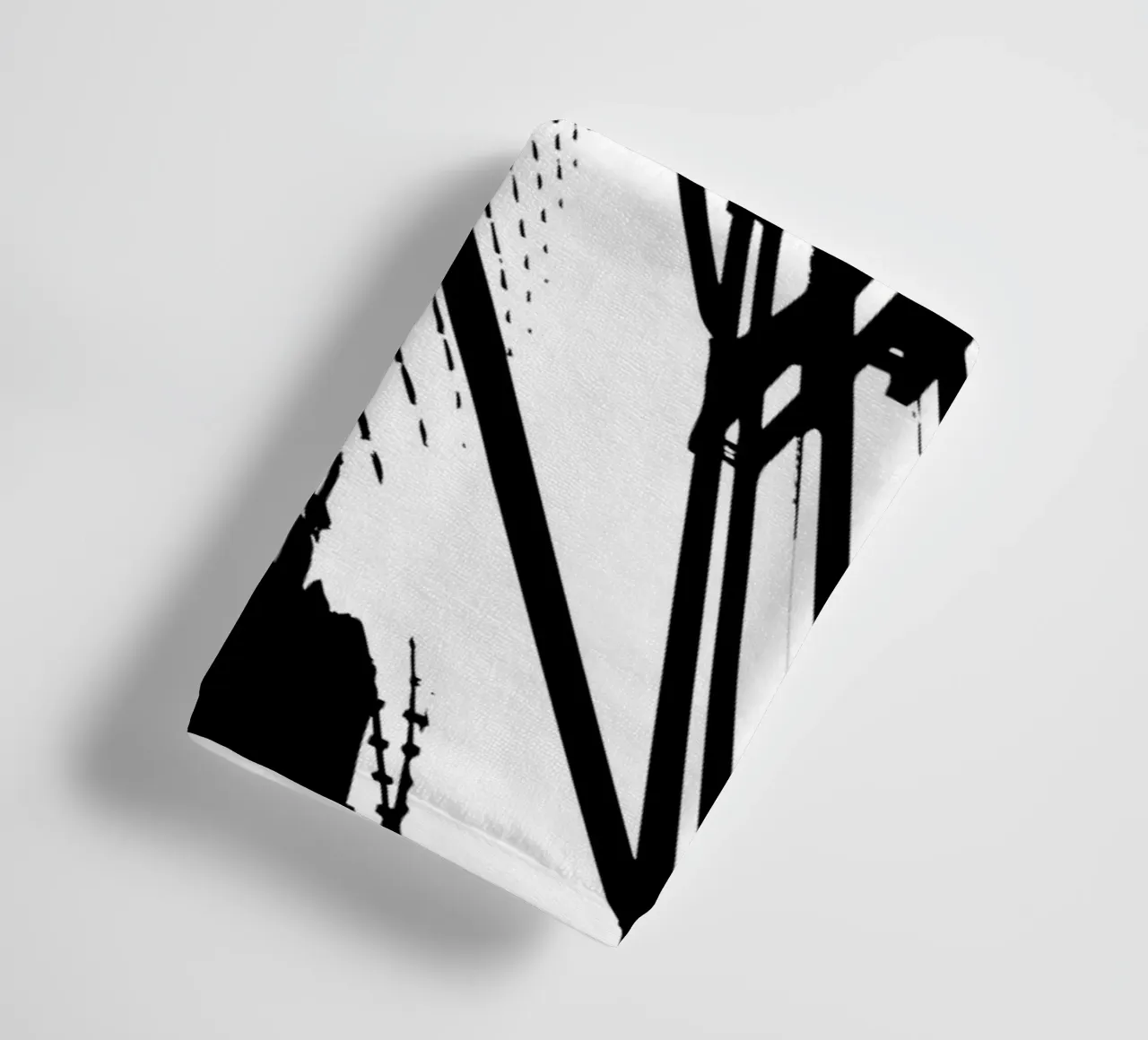 Concrete Geometry: Berlin from Below towel by Silhouetica