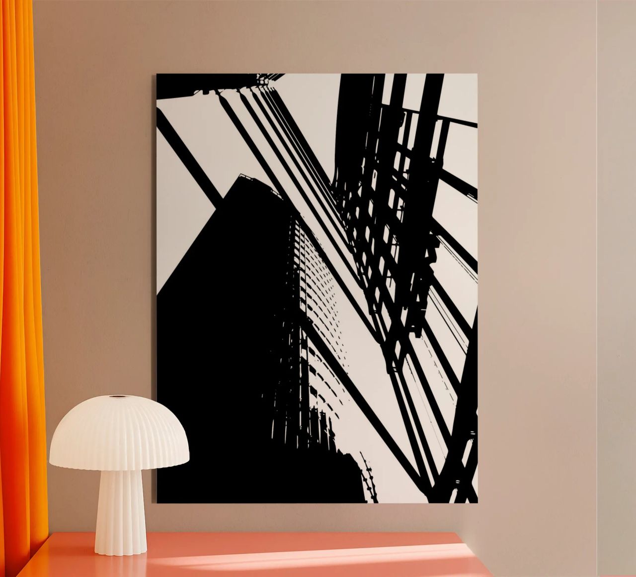 Concrete Geometry: Berlin from Below alluminio dibond da Silhouetica