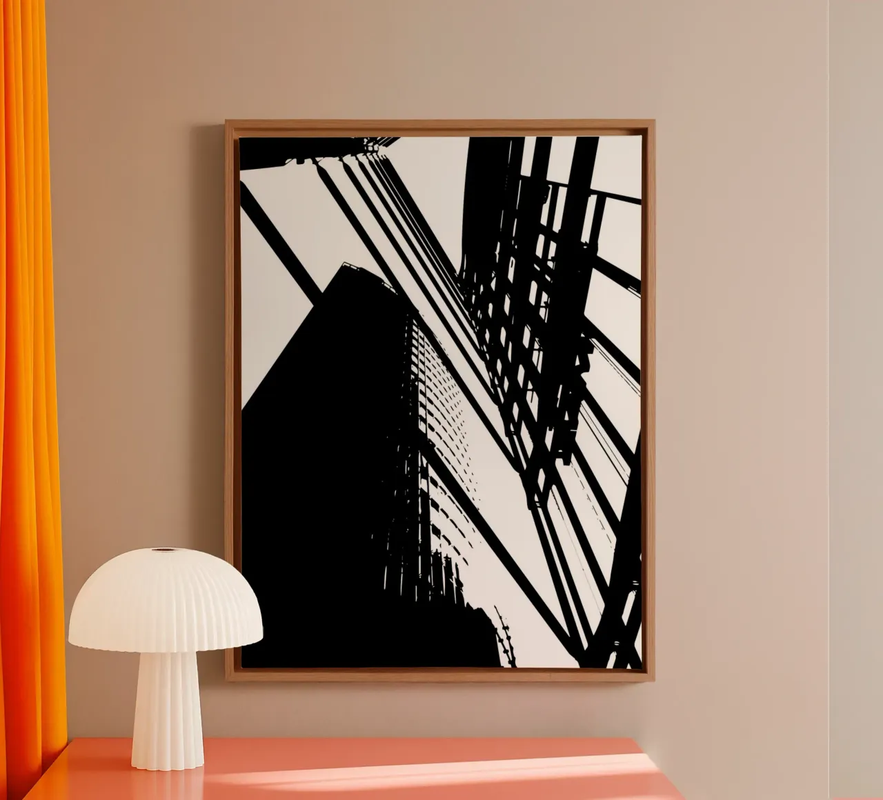 Concrete Geometry: Berlin from Below canvas by Silhouetica
