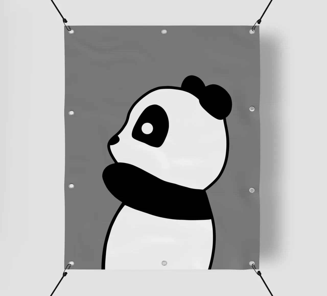 Animale della nursery - panda telo in pvc da Little Dean