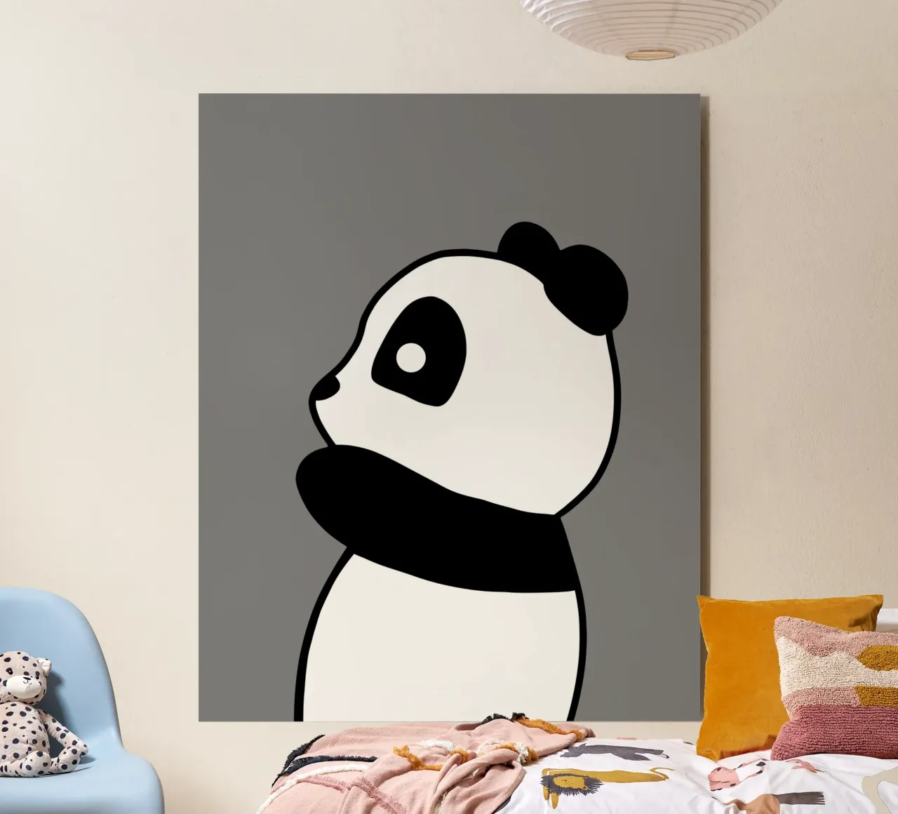 Animale della nursery - panda alluminio dibond da Little Dean
