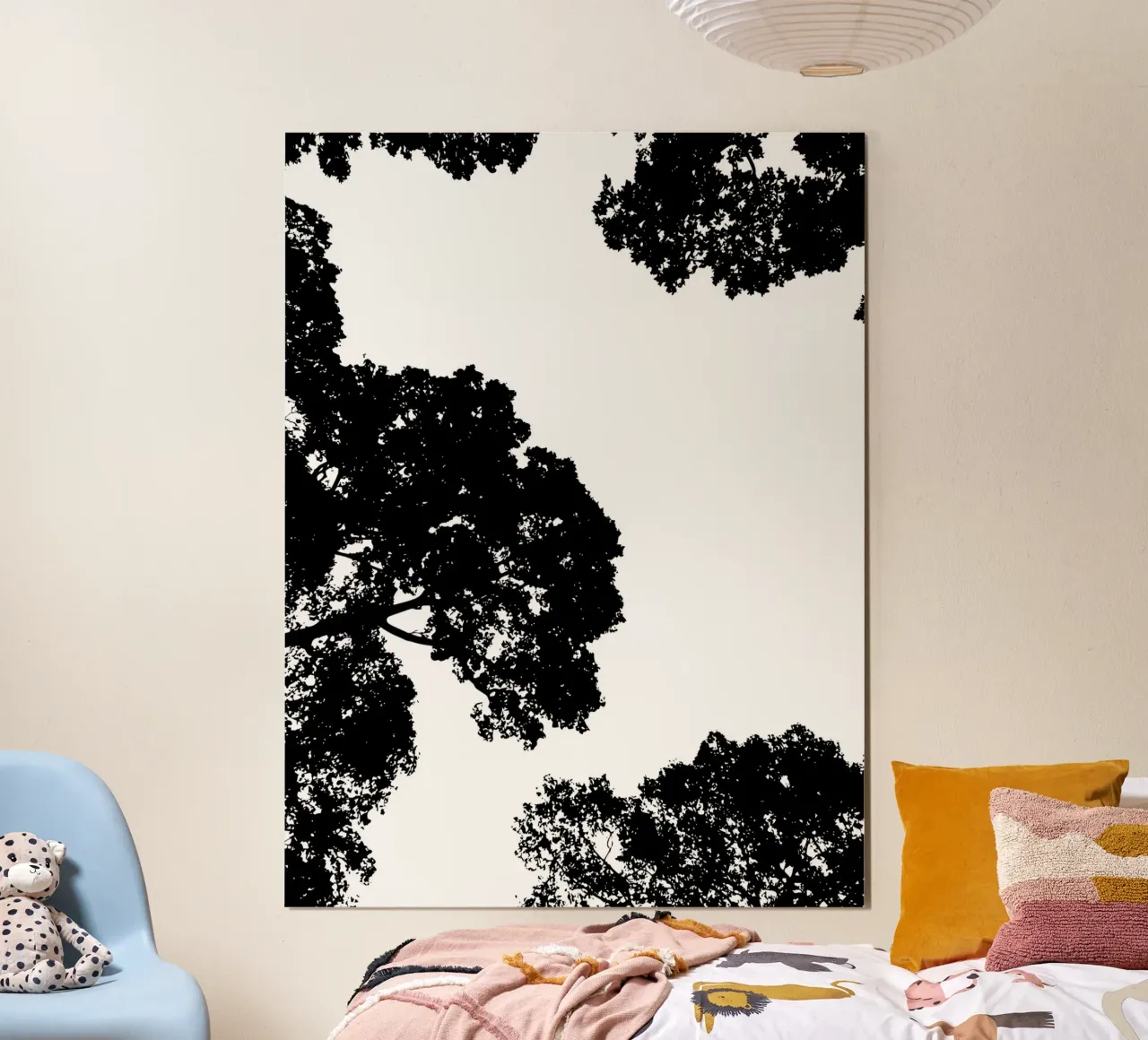 Canopy Silence poster con telaio in plastica da Silhouetica
