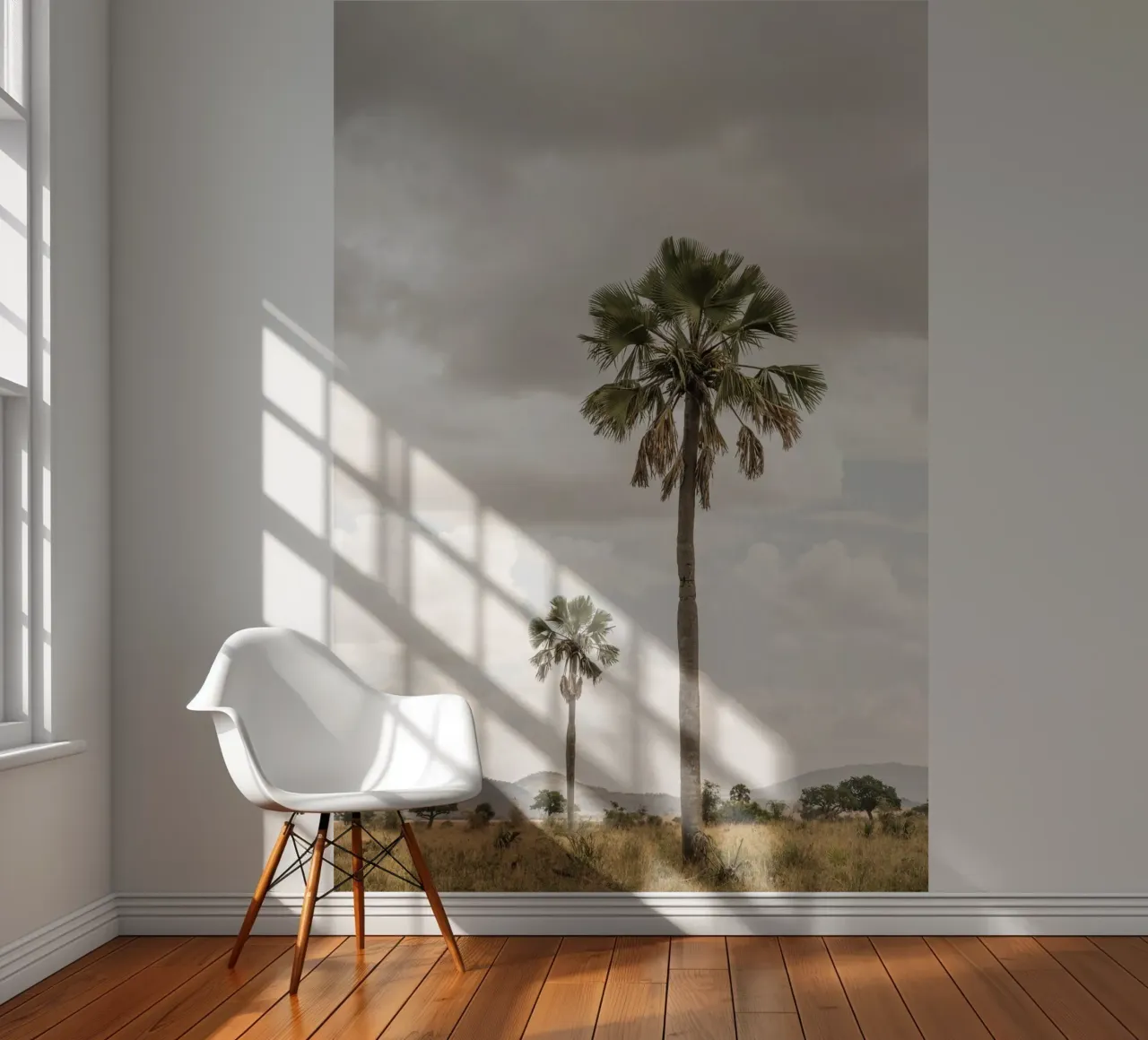 Palm trees in a park in Uganda papel para pared de photolovers