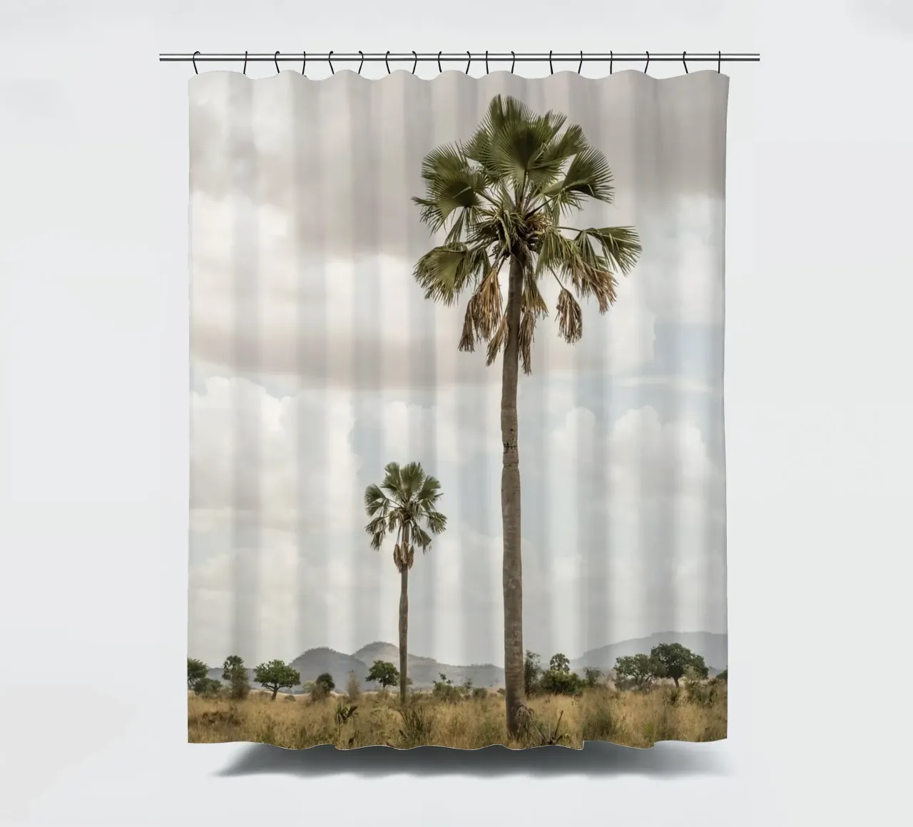 Palm trees in a park in Uganda tenda da doccia da photolovers