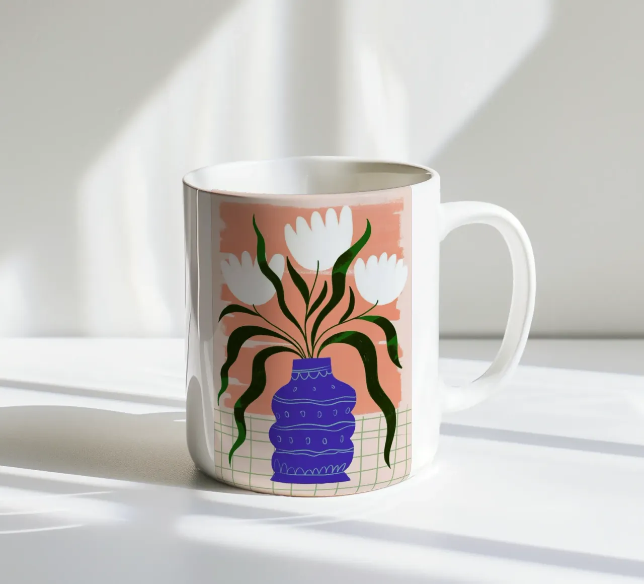 Snowdrops tazza in ceramica da Pure