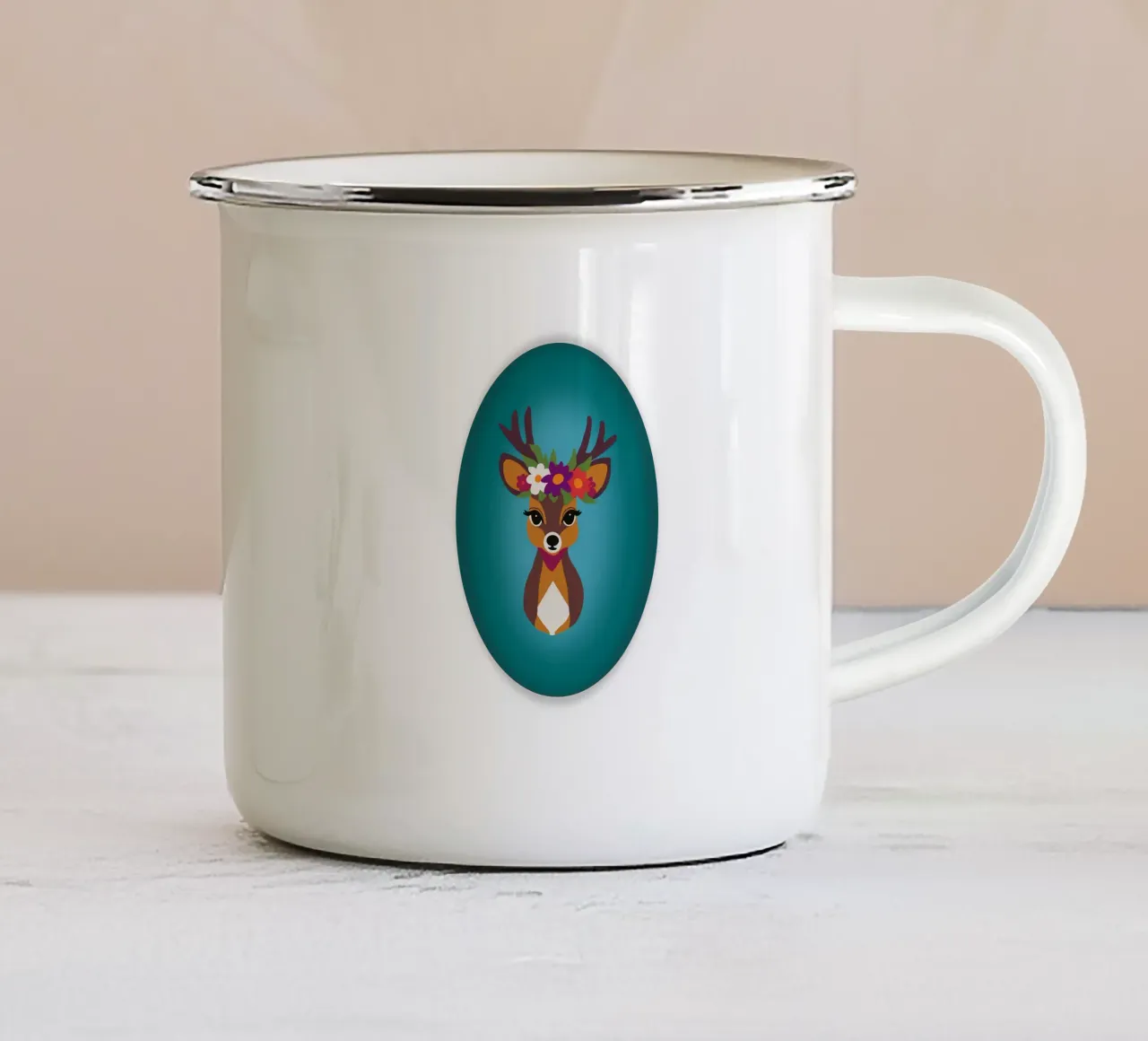 Deer Fairy Tale 1 tazza in smalto da Miris bunte Modewelt