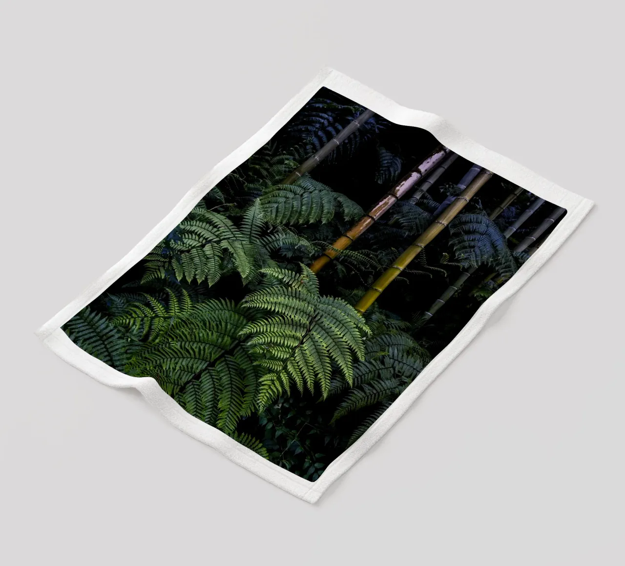 Bamboo forest plaid polaire de photolovers