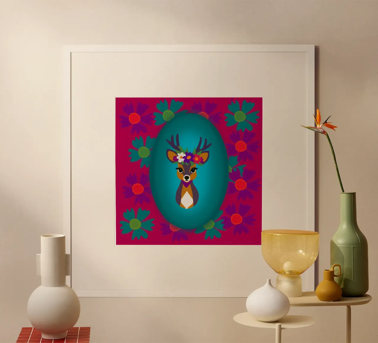 Deer Fairy Tale poster da Miris bunte Modewelt