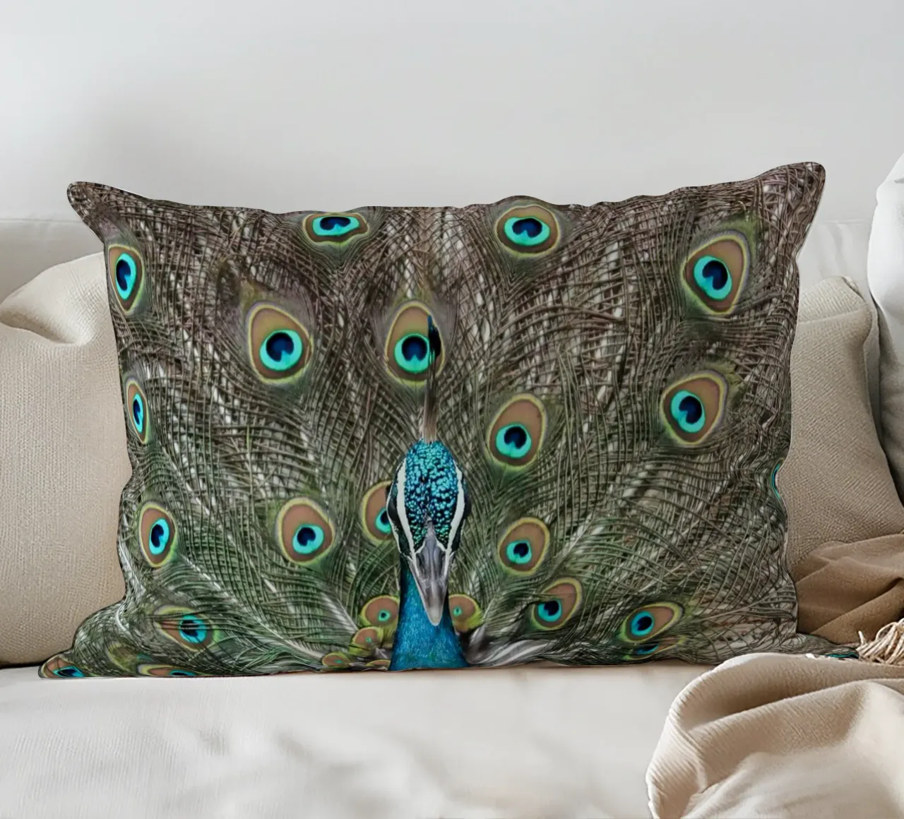 Peacock cuscino da photolovers