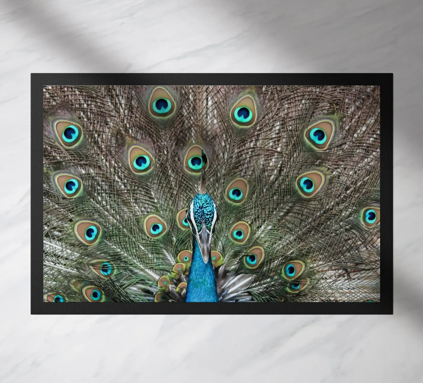 Peacock doormat by photolovers