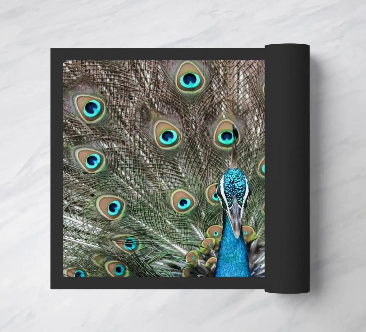 Peacock doormat by photolovers