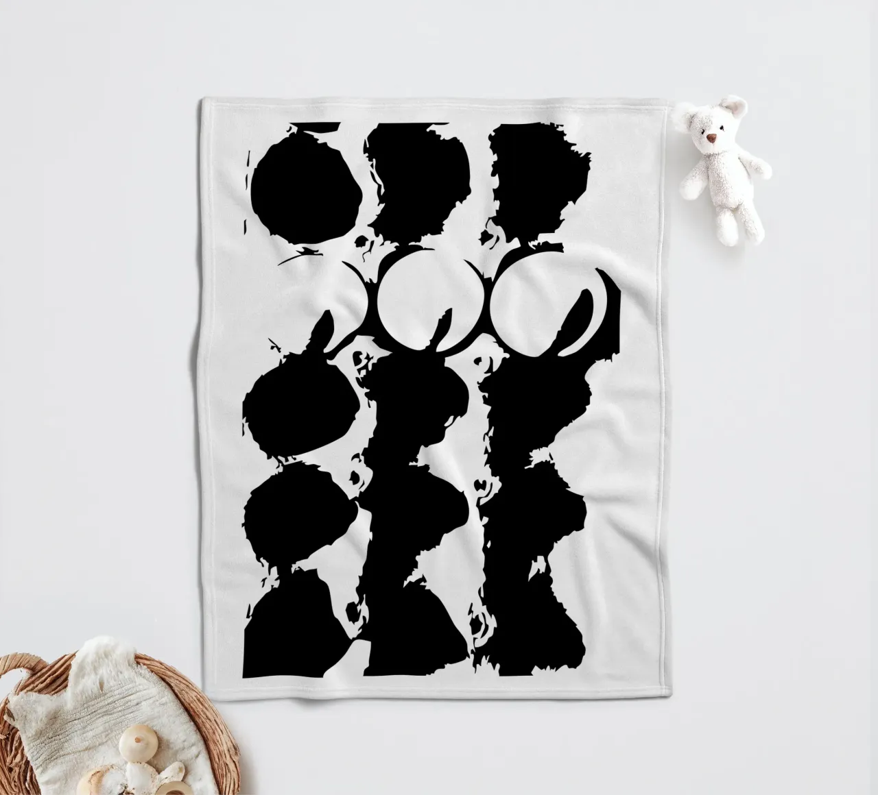 Carton Formations Fleecedecke von Silhouetica