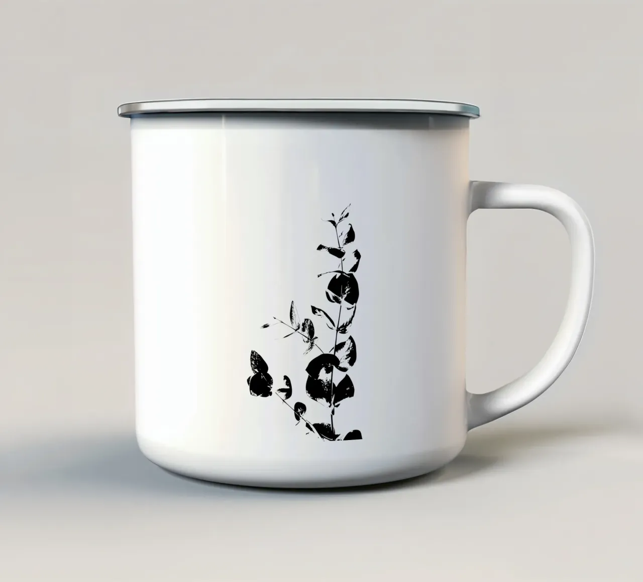 Fragmented Foliage tazza in smalto da Silhouetica