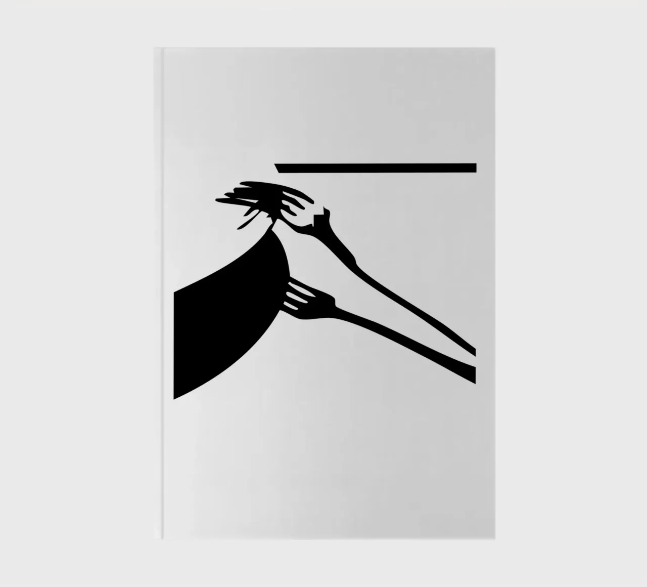 The Pause Between Courses Notizbuch von Silhouetica