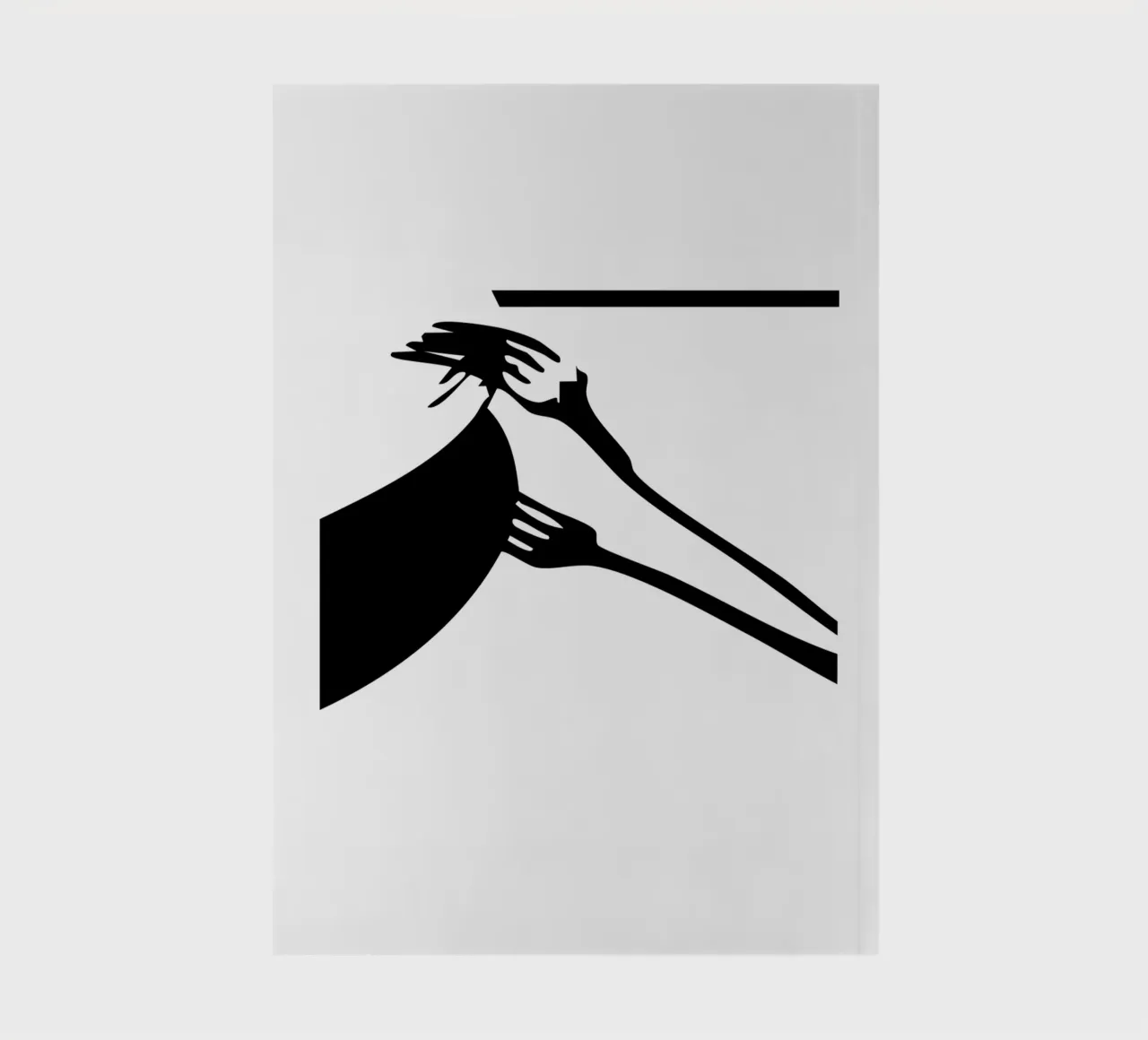 The Pause Between Courses Notizbuch von Silhouetica