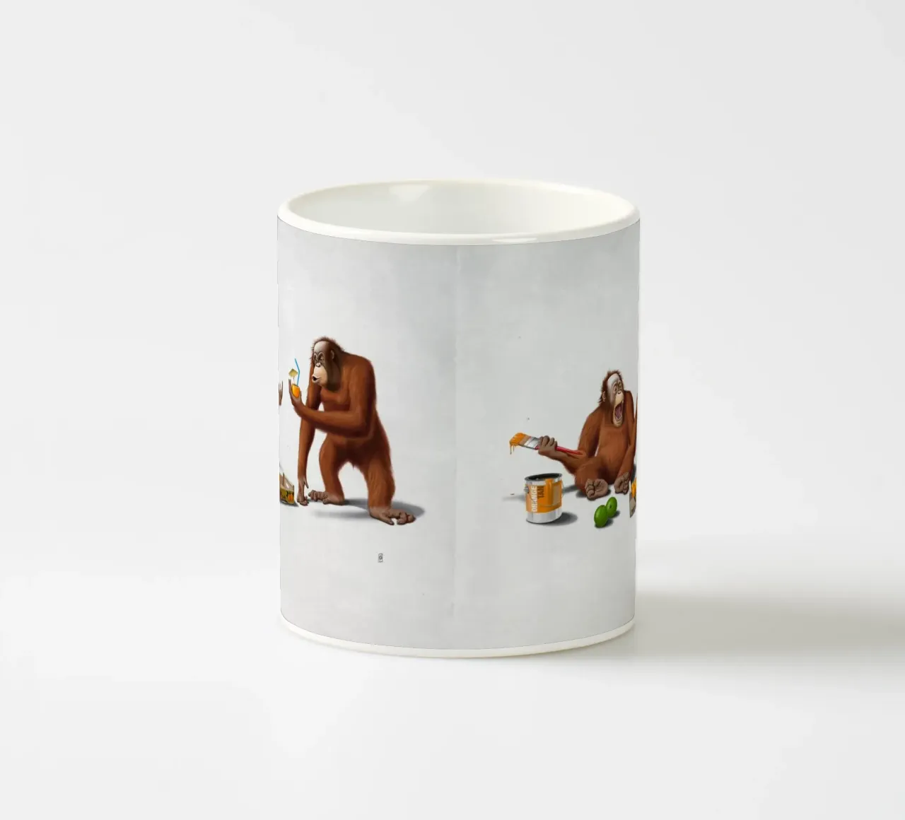 Orange Man (Wordless) tazza in ceramica da Rob Art | Illustration