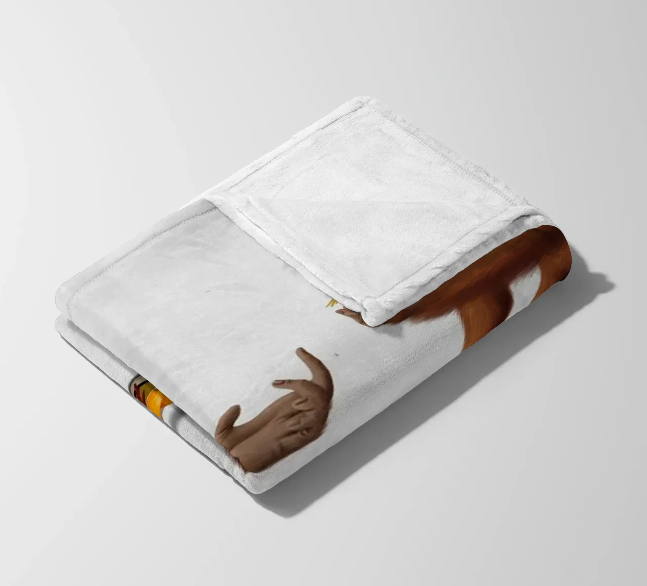 Orange Man (Wordless) coperta in pile da Rob Art | Illustration