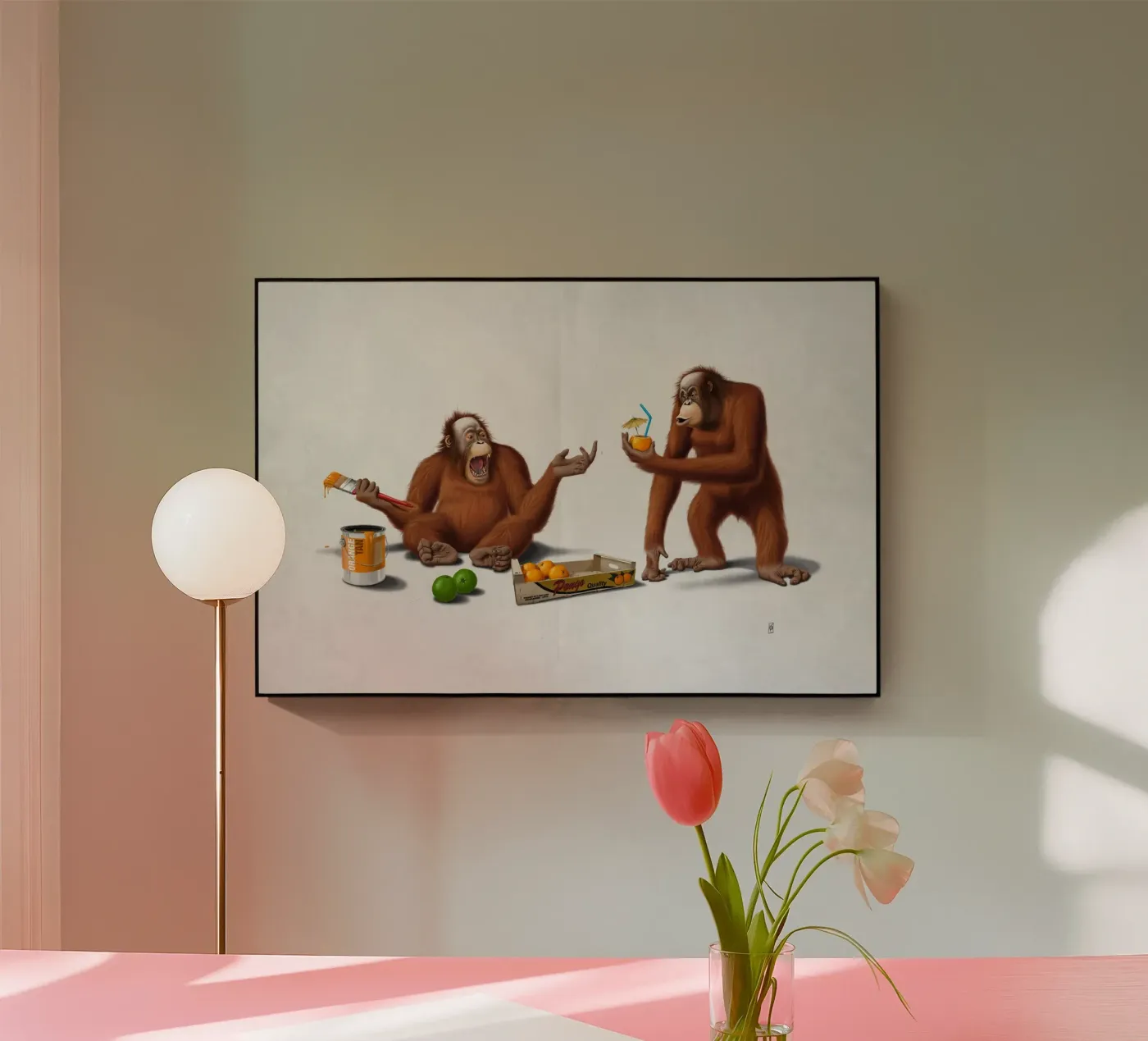 Orange Man (Wordless) plexiglass da Rob Art | Illustration