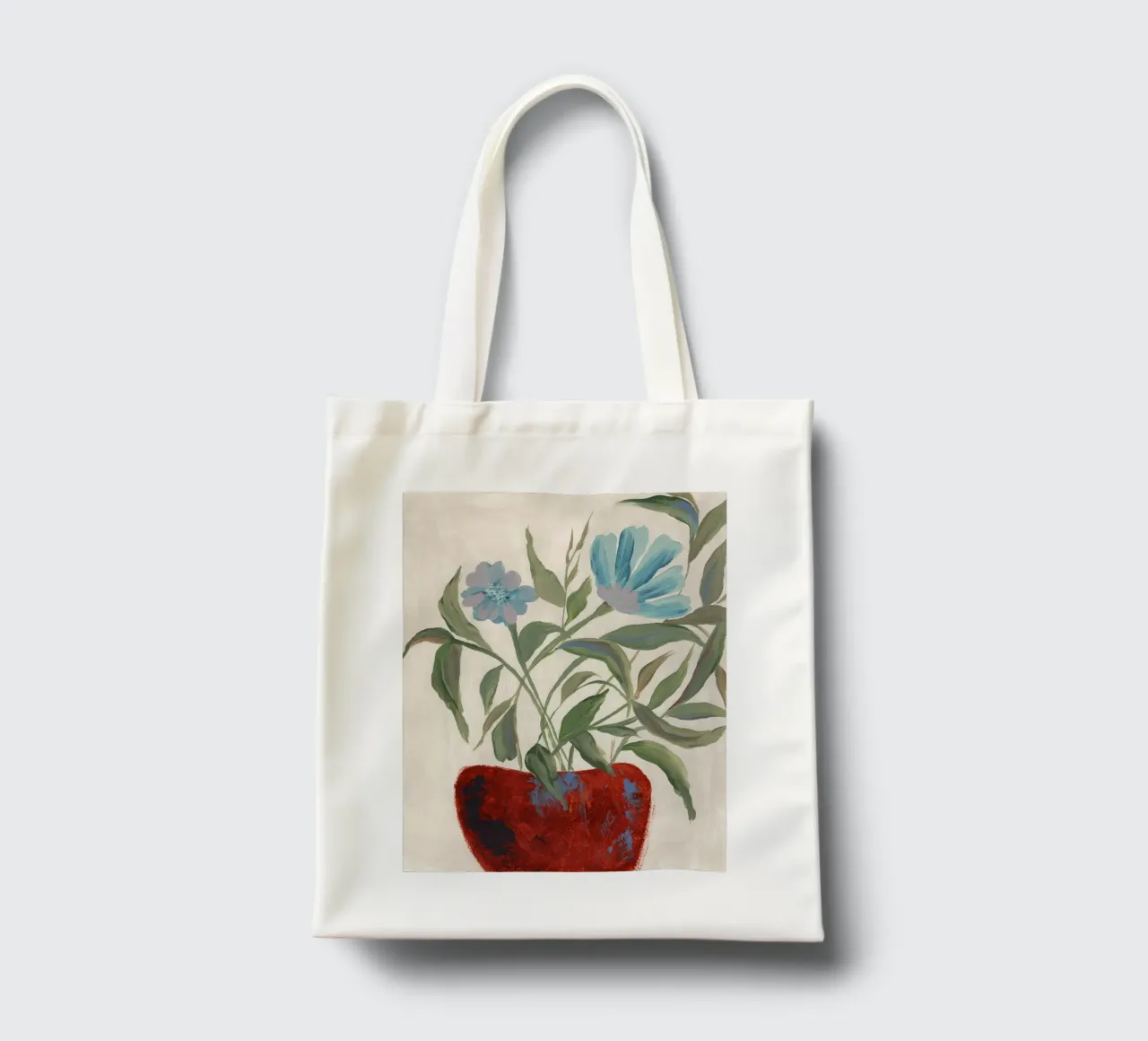 Fiori astratti e pittorici borsa in juta da Nikitajariwala