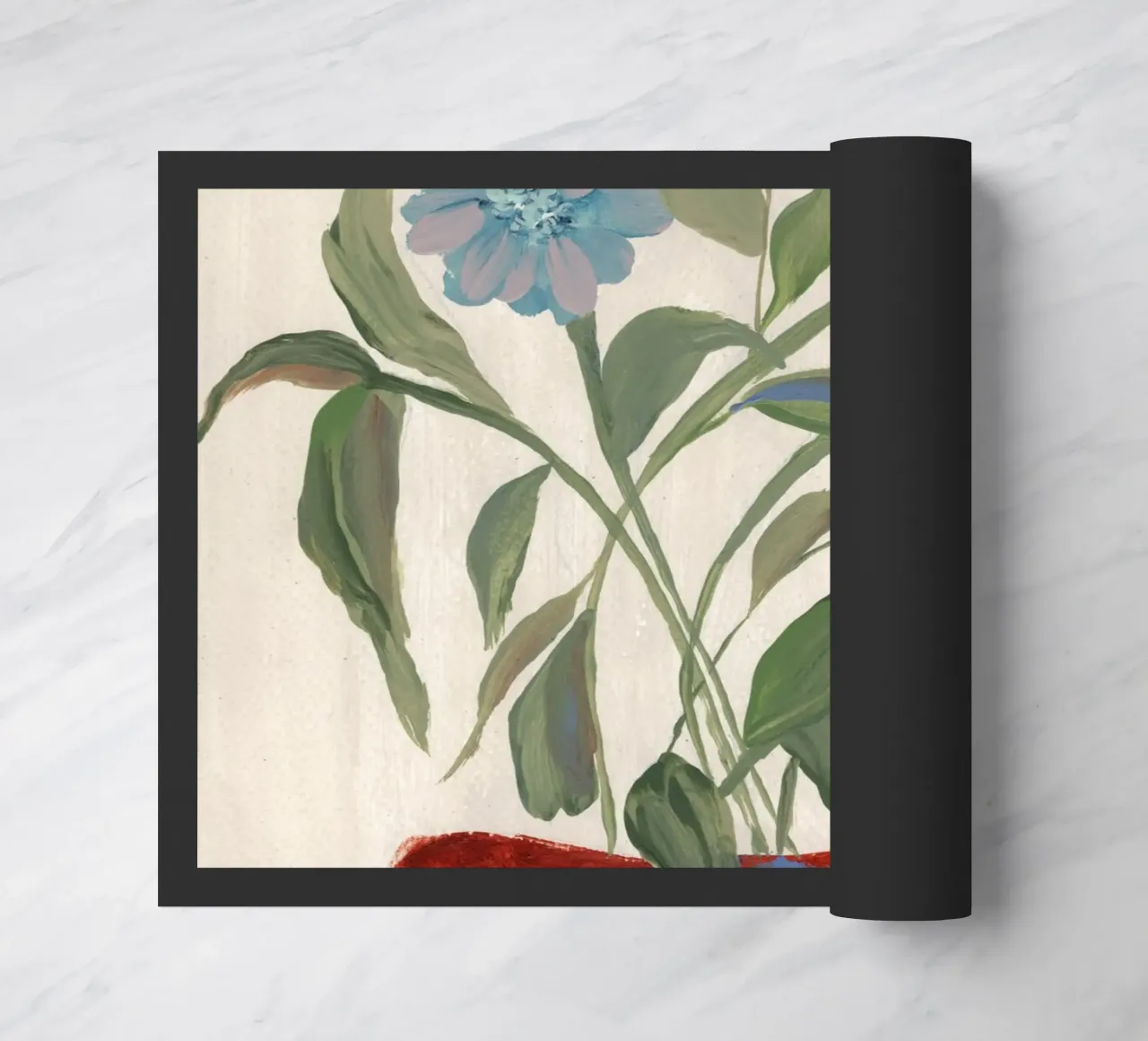 Fiori astratti e pittorici zerbino da Nikitajariwala