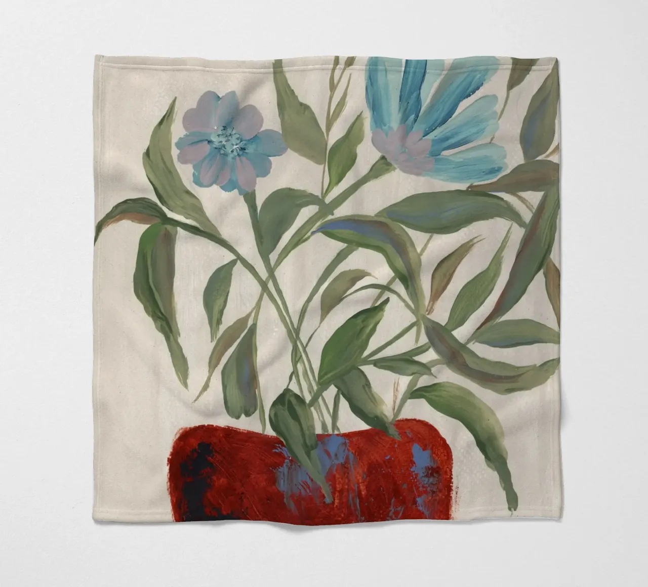 Fiori astratti e pittorici coperta in pile da Nikitajariwala