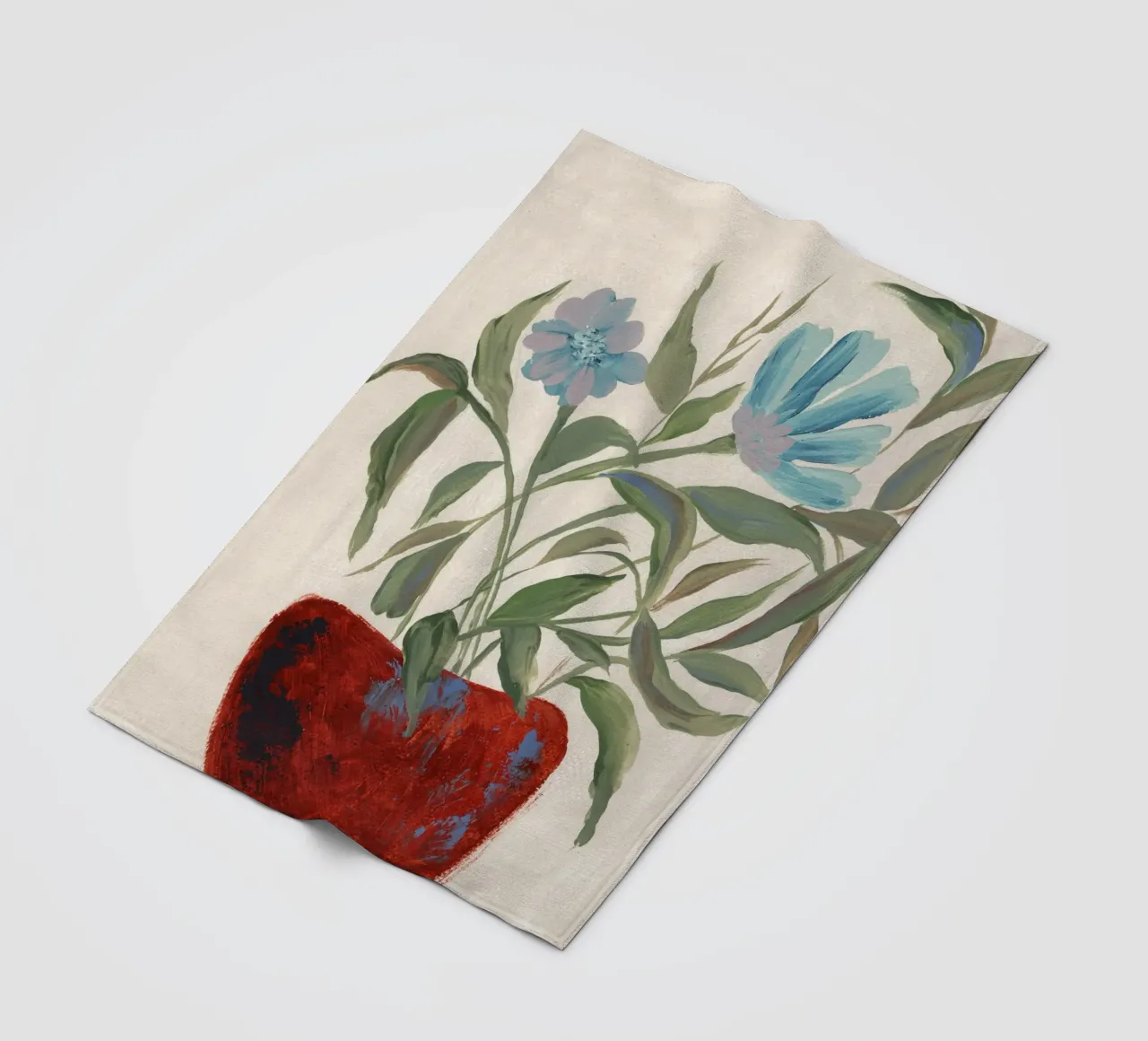 Fiori astratti e pittorici coperta in pile da Nikitajariwala