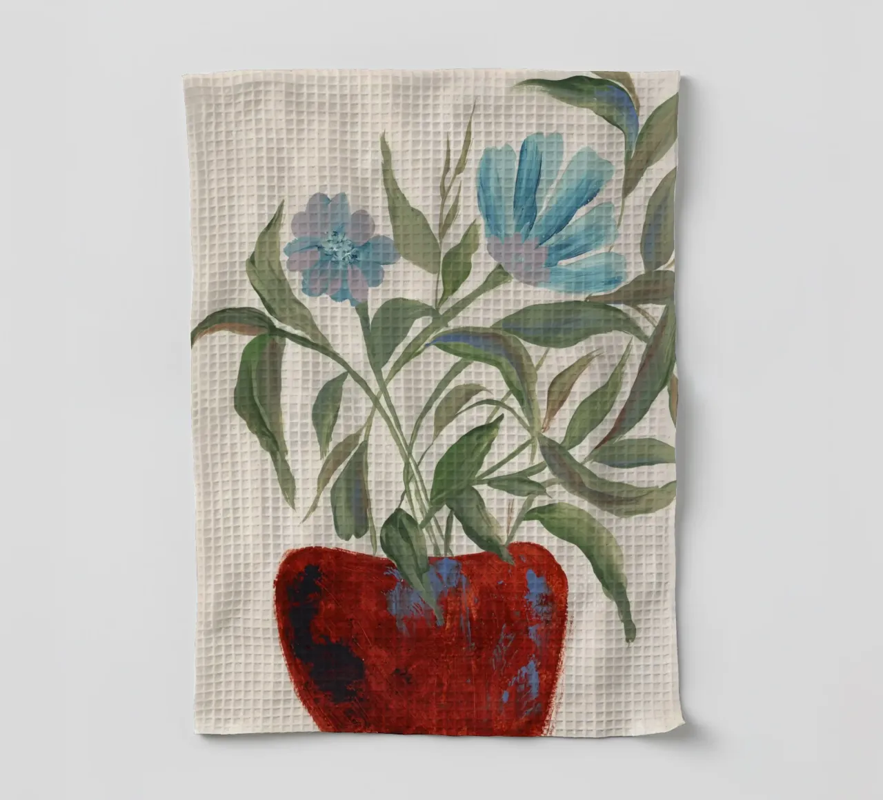 Fiori astratti e pittorici canovaccio da cucina da Nikitajariwala