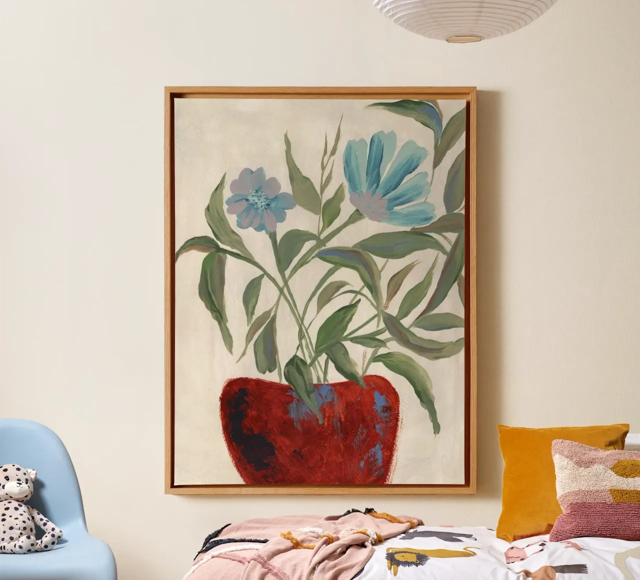 Fiori astratti e pittorici tela da Nikitajariwala