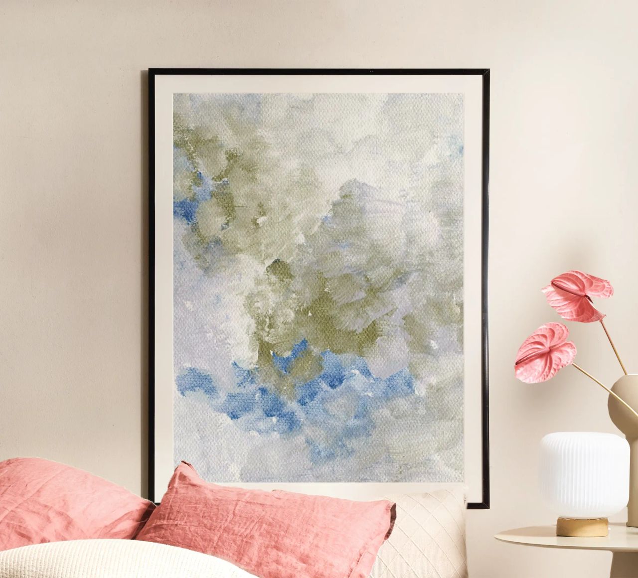 Abstract Brush Strokes poster by Nikitajariwala