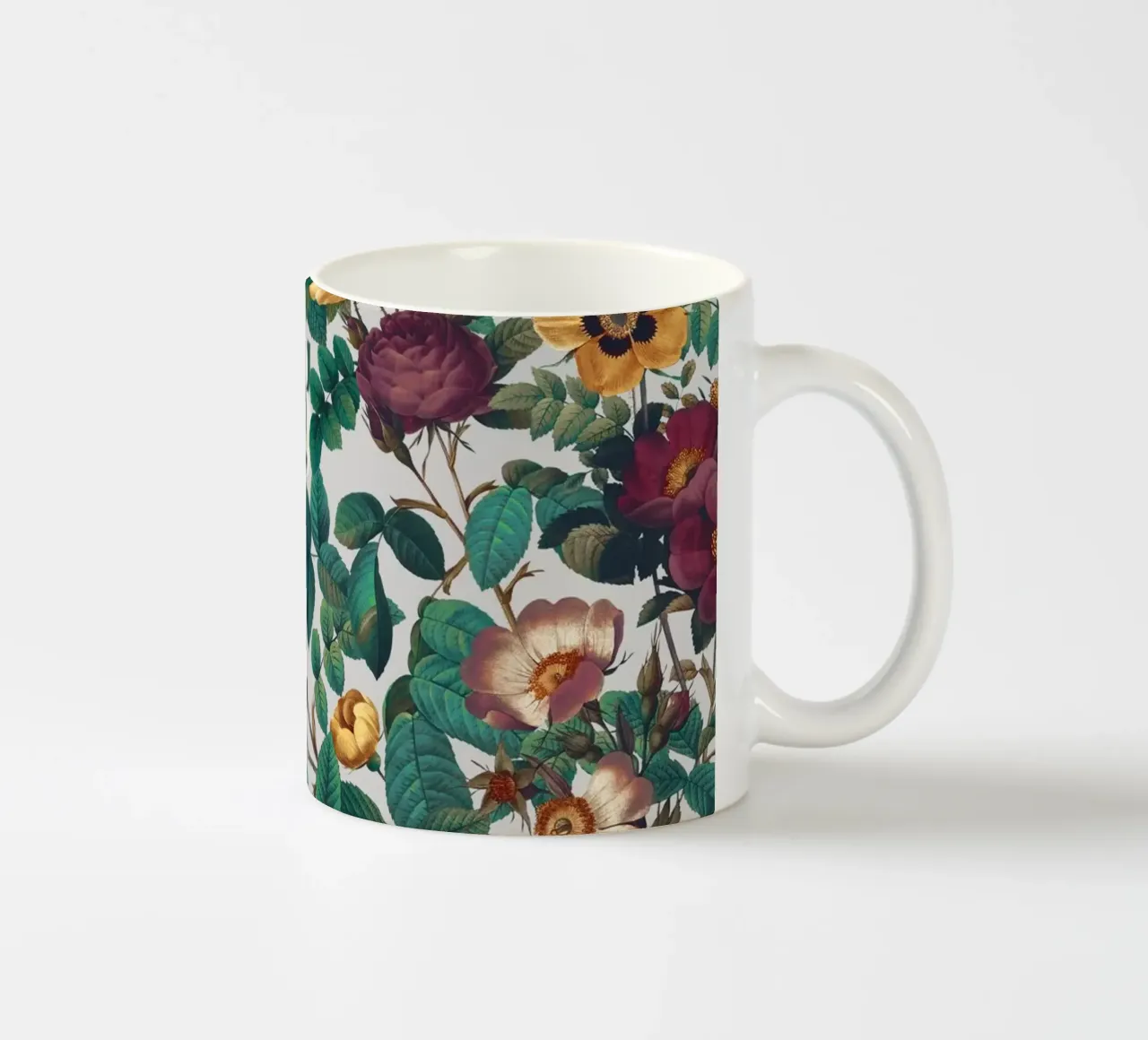 Pastel Color Floral Pattern tazza in ceramica da burcukorkmazyurek